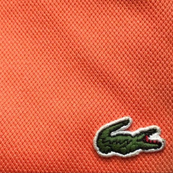 Lacoste Handbags - Lacoste Bright Orange Canvas Tote Beach Bag Croc 🐊 Embroidered Logo